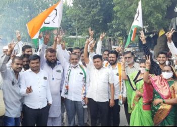 एकनाथराव खडसे यांच्या राष्ट्रवादी प्रवेशाचे वरणगावात जल्लोषात स्वागत