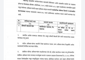 जळगाव तहसीलदार वैशाली हिंगे यांची बदली;पदस्थापनेच्या ठिकाणी तात्काळ रुजू होण्याचे आदेश