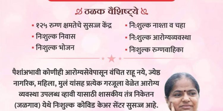 आजपासून लोकसंघर्ष मोर्चा कोव्हीड केअर सेंटर जळगावकरांच्या सेवेत