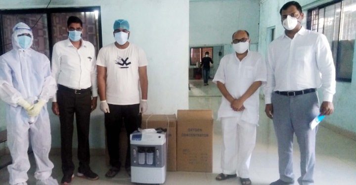 स्व.रतनालाल सी बाफना यांच्या स्मरणार्थ कोविड रुग्णांसाठी ऑक्सीजन कॉन्सन्ट्रेटर भेट