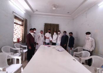 प्रहार जनशक्ती पक्षाची जिल्हाध्यक्ष विजय भोसले यांच्या सुचनेनुसार बैठक संपन्न