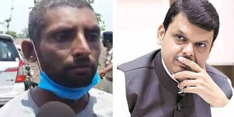 मेळसांगवे येथील तरुण शेतकऱ्याचा फडणवीसांसमोर आत्महत्येचा प्रयत्न