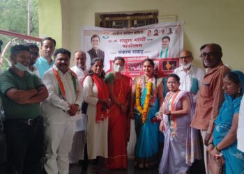पाचोरा काॅग्रेस इनकमिंग सुरू सामाजिक कार्यकर्त्या शिला सुर्यवंशी यांचा कॉंग्रेस पक्षात प्रवेश