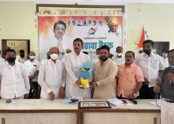 जळगाव शहर राष्ट्रवादी काँग्रेस पार्टीचे आढावा बैठक संपन्न