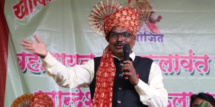 खान्देशी लोककलेला राजमान्यता मिळावी – विनोद ढगे वहीगायन लोककलेच्या संवर्धनासाठी धोरणात्मक आराखडा तयार करण्याचे आवाहन