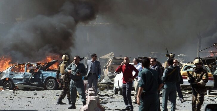 अफगाणिस्तानातील काबूल शहरात सलग दोन बॉम्बस्फोट