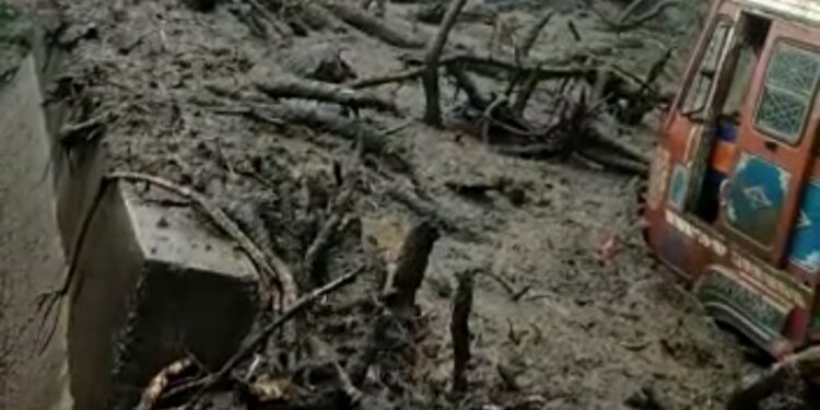 कन्नड घाटात दरळ कोसळली ; वाहतुकीचा खोळंबा