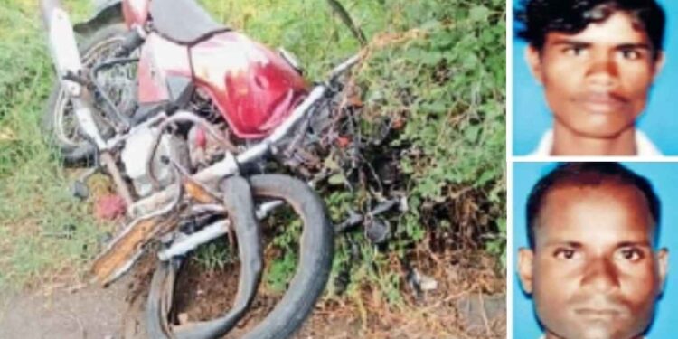 मालवाहू वाहनाच्या धडकेत दुचाकीस्वार शालक अन् मेहुणा ठार