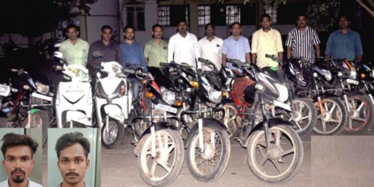 दाेन अट्टल दुचाकी चोरट्यांच्या स्थानिक गुन्हे शाखेने आवळल्या मुसक्या