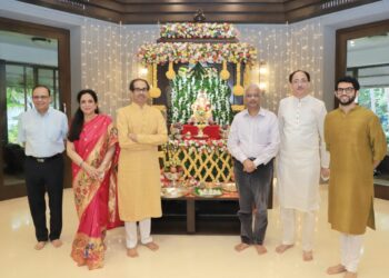 जे जे अमंगल आहे ते नष्ट होवो ; मुख्यमंत्र्यांची गणरायांकडे प्रार्थना….