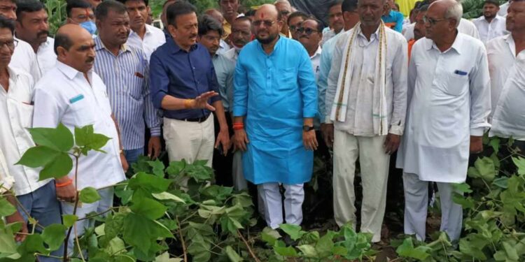 नुकसानग्रस्त शेतकऱ्यांना भरपाई देण्यासाठी राज्य शासन बांधील ;  ना. गुलाबराव पाटील