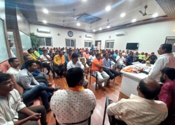 पाचोऱ्यात मुकुंद अण्णा बिलदीकर यांच्या उपस्थितीमध्ये शिवसेनेचे शिवसंवाद अभियान