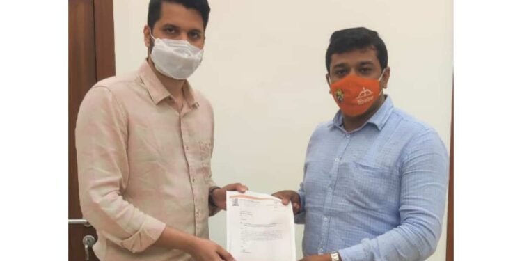 विराज कावडिया यांची युवासेनेच्या राज्य सहसचिवपदी नियुक्ती