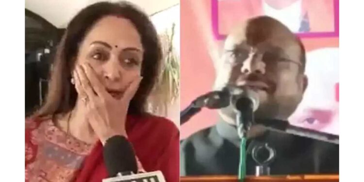 गुलाबराव पाटील म्हणतात, मतदारसंघातील रस्त्ये हेमा मालिनीच्या गालासारख्ये, आता हेमा मालिनी म्हणाल्या…