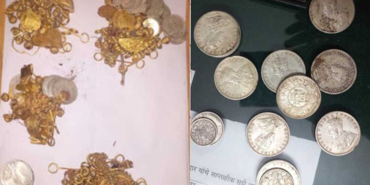 जळगाव जिल्ह्यातील ‘या’ ठिकाणी सापडला सोन्याचांदीचा खजिना