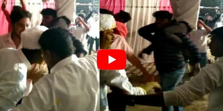 VIDEO | मित्रांचा आग्रह नडला, नवरदेवाचा तलवारींसोबत डान्स, पोलीस येताच नवरदेव झाला फरार