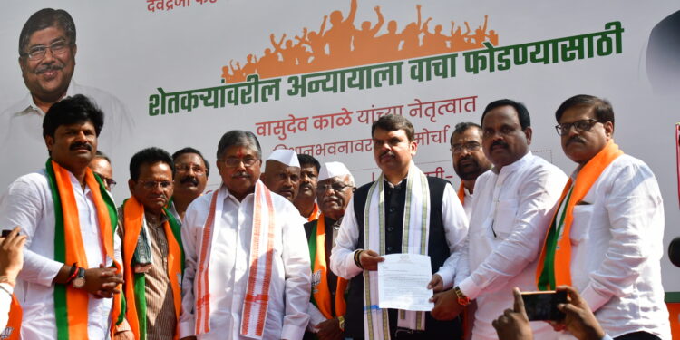 शेतकऱ्यांच्या मागण्या सरकारला मान्य करायला लावू ; माजी मुख्यमंत्री देवेंद्र फडणवीस यांचा निर्धार