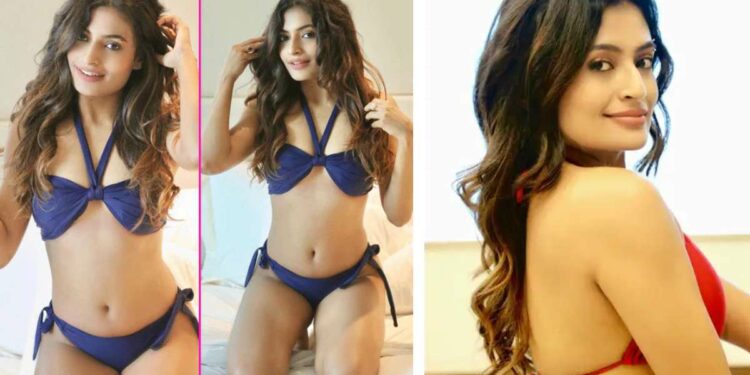 ‘या’ अभिनेत्रीचे बेडरूमचे फोटो आले समोर !! निळ्या बिकिनीमध्ये दिला किलर पोज