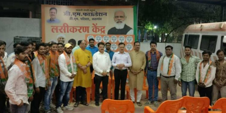 आ. गिरीश महाजनांच्या उपस्थित ५० कार्यकर्त्यांचा भाजपमध्ये प्रवेश