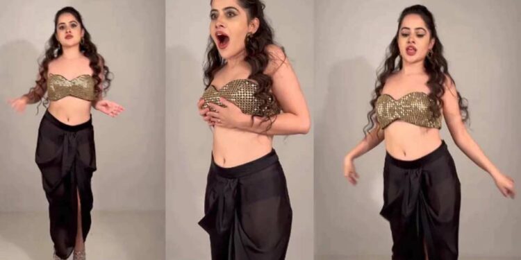 अन् उर्फी जावेदचा कॅमेऱ्यासमोर टॉप सरकला, पुढे काय झाले पहा व्हिडीओ