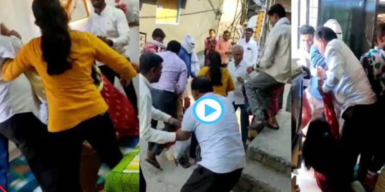Video : आंतरजातीय विवाहाला विरोध, आई-वडिलांनी सासरच्या घरुन नववधूला नेले फरफटत