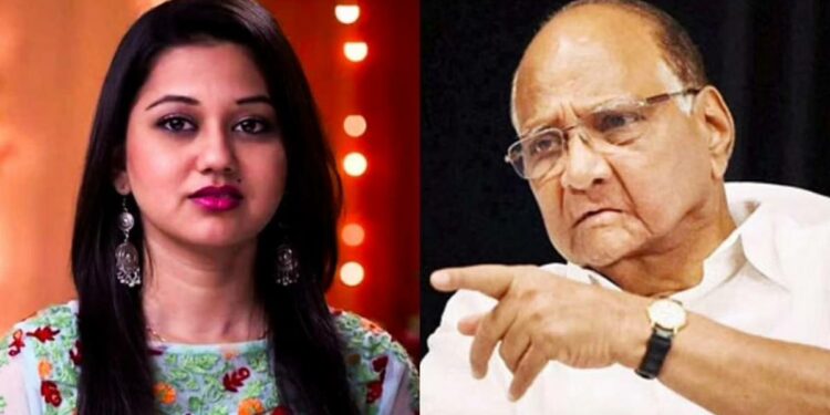 शरद पवारांबद्दल आक्षेपार्ह पोस्ट करणे भोवले, अभिनेत्री केतकी चितळेविरुद्ध गुन्हा