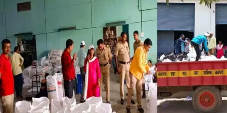 जळगाव मनपाची मोठी कारवाई ; ६ टन प्लास्टिक जप्त