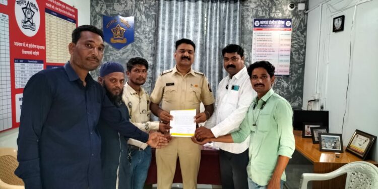 नगरसेवका विरोधात बातमी लावण्याचा राग आल्याने पत्रकाराला धमकी….महाराष्ट्र राज्य मराठी पत्रकार संघाचे भडगांव तहसिलदारांना निवेदन