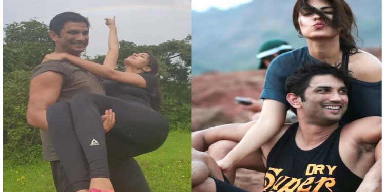 रिया चक्रवर्ती शेअर केले सुशांतसोबत घालवलेल्या रोमँटिक क्षणांचे फोटो