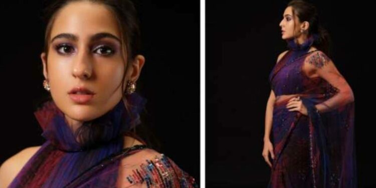 सारा अली खानने साडी नेसून इंटरनेटवर लावली आग, एकदा फोटो बघाच