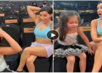 चिमुकलीच्या डान्स स्टेप्स पाहून नोरा फतेला बसला आश्चर्याचा धक्का ! पाहा Video