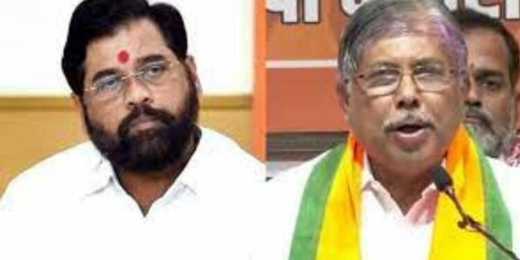 मनावर दगड ठेऊन एकनाथ शिंदेंना मुख्यमंत्री केलं ; चंद्रकांत पाटलांच्या वक्तव्याने खळबळ