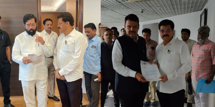 जळगाव शहराच्या विकासासाठी निधी मिळावा यासाठी आ.भोळे यांचे राज्यसरकारला निवेदन