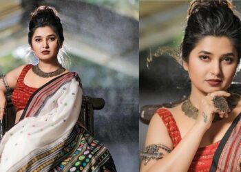 अभिनेत्री प्राजक्ता माळीने शेअर साडीतील केले खास फोटो