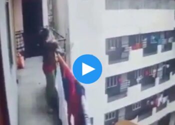 पोटच्या आईने 4 वर्षाच्या मुलीला चौथ्या मजल्यावरून फेकलं, घटना CCTV कॅमेऱ्यात कैद