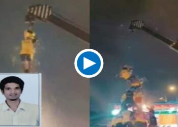 ह्दयद्रावक! सातव्या थरावरून पडलेल्या गोविंदाचा मृत्यू, थरार व्हिडिओ समोर