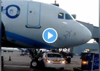 इंडिगो विमानाचा मोठा अपघात टळला, धक्कादायक व्हिडिओ समोर