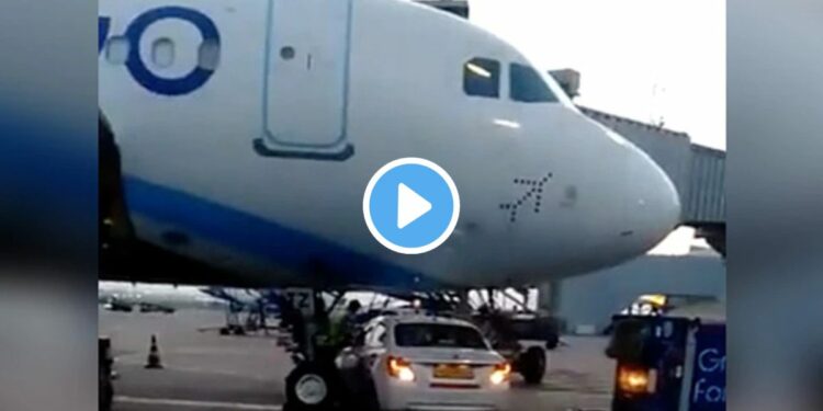 इंडिगो विमानाचा मोठा अपघात टळला, धक्कादायक व्हिडिओ समोर