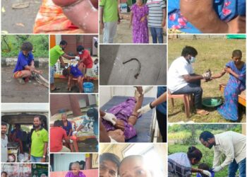 मनोरुग्ण महिलेच्या हातावर खोलवर रुतलेल्या बांगडी तून केली तीची सुटका !