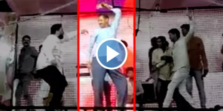 तमाशाच्या फडात नाचणे भोवले ; VIDEO व्हायरल होताच पोलीस कर्मचारी निलंबित, जळगावातील प्रकार