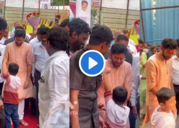 छोट्या शिवसैनिकाचे आदित्य ठाकरेंसमोरच घोषणाबाजी ; Video झाला तुफान व्हायरल