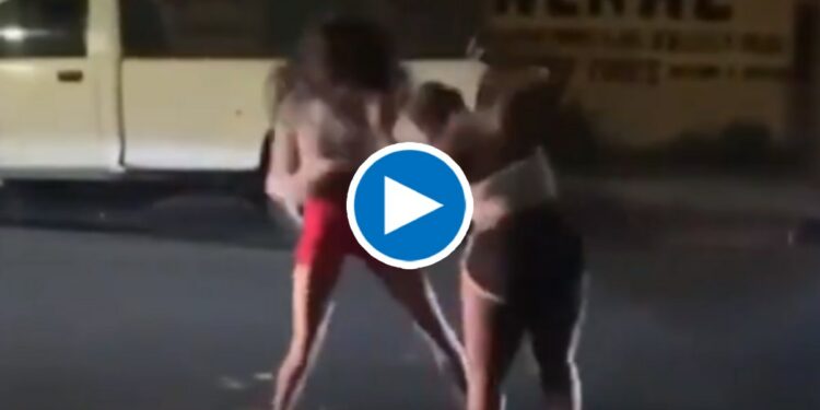 अन् दोन मुली रस्त्यावरच भिडल्या, मारामारीचा Video व्हायरल