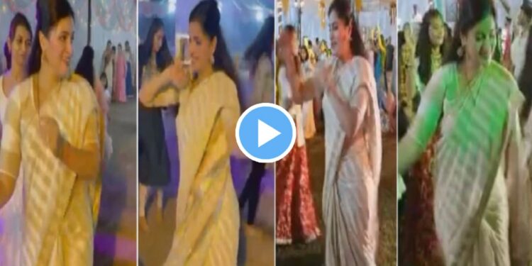 गुजराती गाण्यावर खासदार नवनीत राणांनी धरला ठेका ; पहा ‘हा’ Video