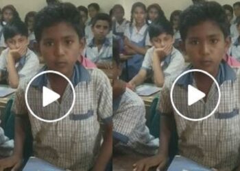 सहावीच्या विद्यार्थ्याने मधूर आवाजात गायलं ‘चंद्रा’ लावणी गाणं ; Video झाला तुफान व्हायरल