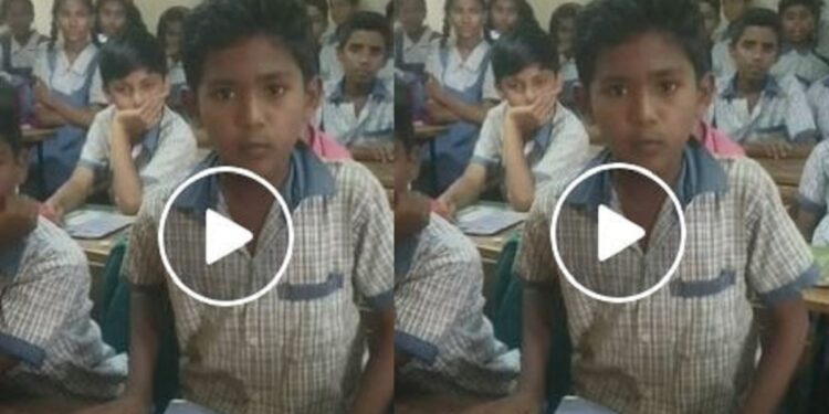 सहावीच्या विद्यार्थ्याने मधूर आवाजात गायलं ‘चंद्रा’ लावणी गाणं ; Video झाला तुफान व्हायरल