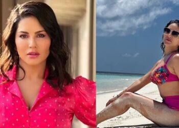 मालदीवच्या समुद्रकिनाऱ्यावर सनी लिओनीचे फोटोशूट ; फोटो पाहून चाहते घायाळ !