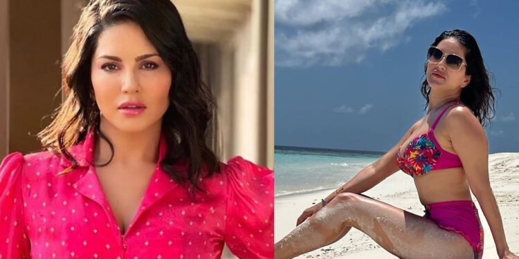 मालदीवच्या समुद्रकिनाऱ्यावर सनी लिओनीचे फोटोशूट ; फोटो पाहून चाहते घायाळ !