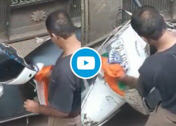 तिरंग्याच्या प्रतिष्ठेला धक्का लावणारा ‘हा’ व्हिडीओ पाहून तुम्हीही संतापला!