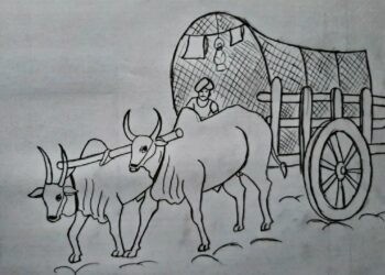 विजेचा तार चालत्या बैलगाडीवर पडल्याने शेतकऱ्यांसह बैलांचा जागीच दुर्दैवी मृत्यू