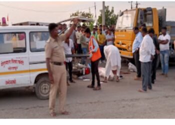 सोलापूर-तुळजापूर रोडवर भीषण अपघात ; दुचाकीवरील दोघे जागीच ठार